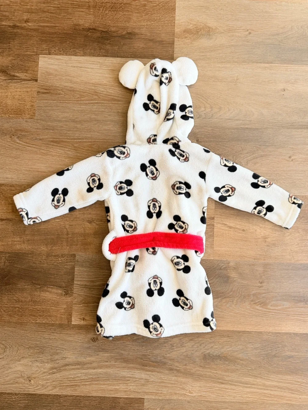 DISNEY | Mickey Mouse Robe | Hooded Fleece | Baby Lounge